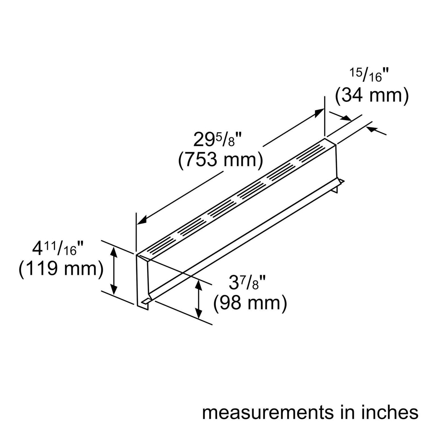 Bosch HEZBS301 installation accessory