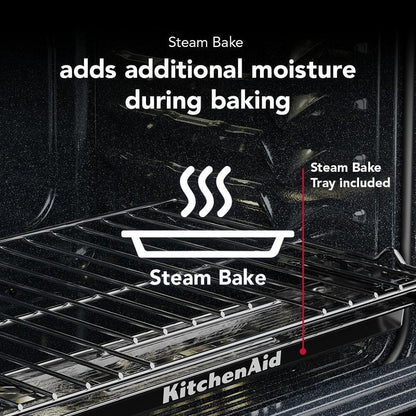 Kitchenaid KSES530SJP 5.3 Cu. Ft. Smart Slide-in Electric Range with Two Even-Heat™ Hyper Elements and Convection Cooking Modes