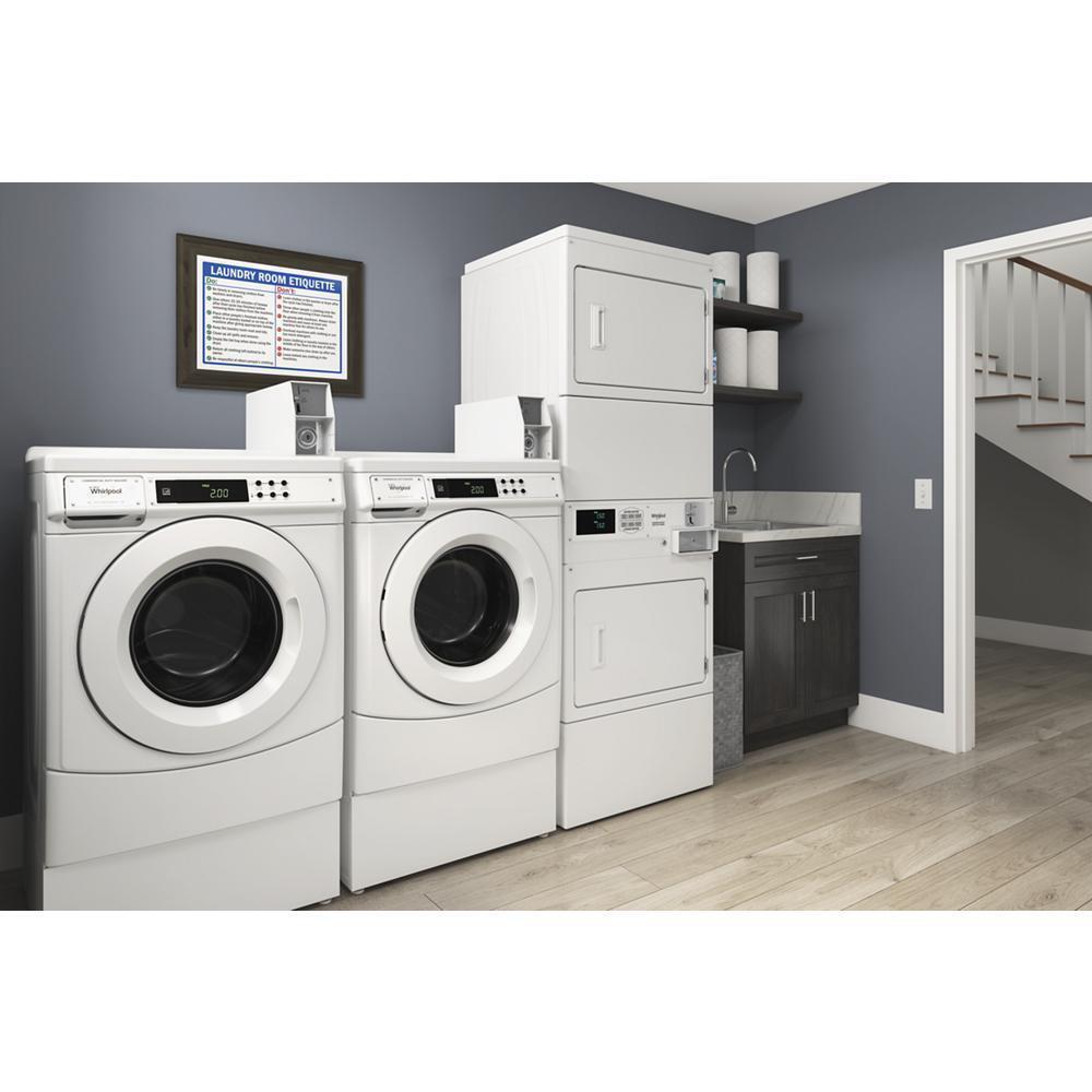 Whirlpool CESP2958JQ Commercial Electric Stack Dryer with Factory-Installed Coin Drop and Coin Box