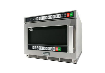 RCD2200M Sharp TwinTouch 2200 Watt Commercial Microwave Oven with Dual TouchPads