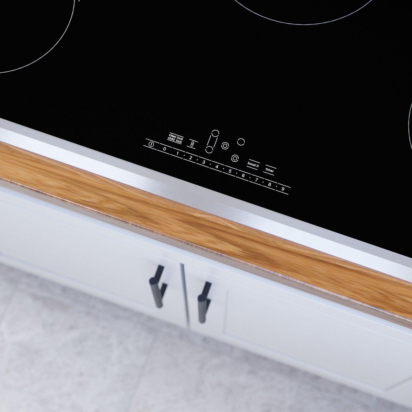 Bosch NET8669SUC 800 Series Electric Cooktop 36" Black, surface mount with frame