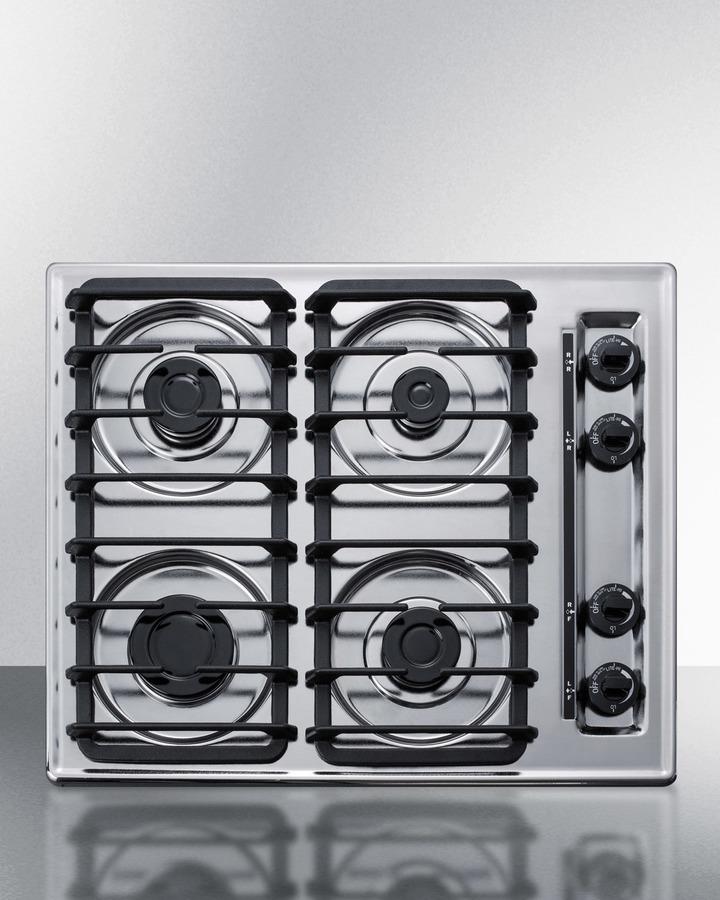 Summit ZTL033S 24" Wide 4-burner Gas Cooktop