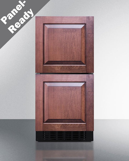 Summit ASDR1524PNR 15" Wide 2-drawer All-refrigerator, ADA Compliant (panels Not Included)