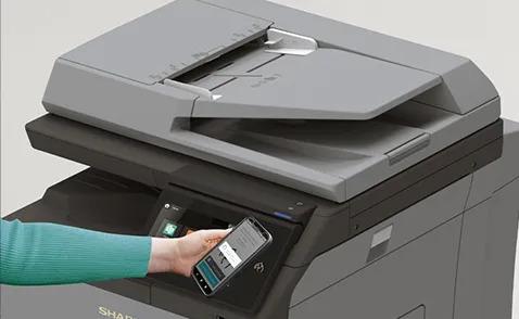 Sharp BPC535WR BP-C535WR Color Networked Multifunction Printer Prints up to 35 pages per minute , copy, scan, fax Maximum paper capacity of 2,350 sheets Exceptional Image Quality with 600 x 600 dpi print resolution
