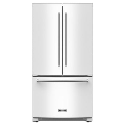 Kitchenaid KRFC136RWH 20 cu. ft. 36-Inch Width Counter-Depth French Door Refrigerator with Interior Dispense