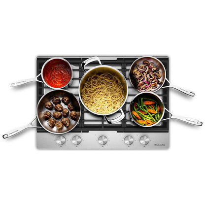 KCGK330SSS KitchenAid® 30 in. Gas Cooktop with 5 Versatile Burners