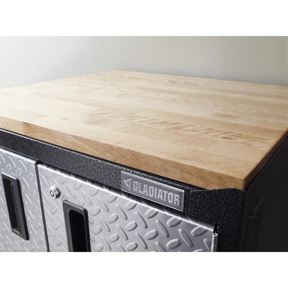 Gladiator GAWB04HWEG 4' Adjustable Height Hardwood Workbench