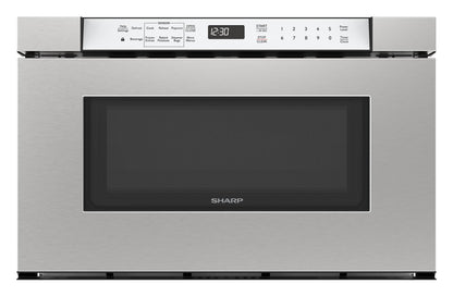 SMD2430MS Sharp 24 in. 1.2 cu. ft. Built-In Microwave Drawer™ Oven in Stainless Steel