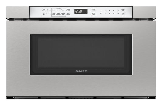 SMD2430MS Sharp 24 in. 1.2 cu. ft. Built-In Microwave Drawer™ Oven in Stainless Steel