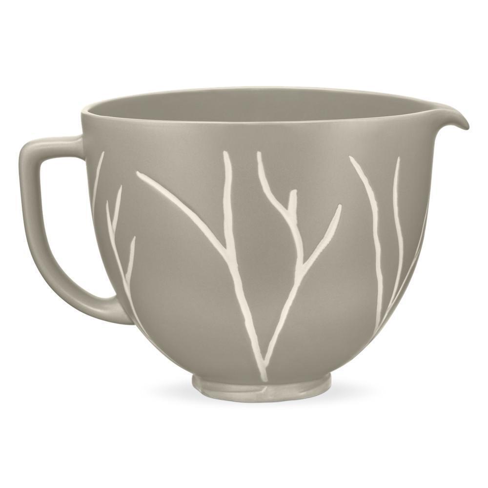 Kitchenaid KSM2CB5BL 5 Quart Bare Leaves Ceramic Bowl