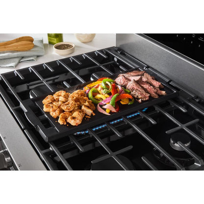 Whirlpool WFES7530RZ 30-inch Electric Smart Range with Air Cooking Technology, No Preheat Air Fry, High Speed Preheat Oven, WipeClean™ Coating, and Steam/Self Clean