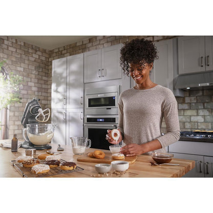 Kitchenaid W11451313 Built-In Low Profile Microwave Standard Trim Kit with Pocket Handle, Stainless Steel, fits cut-out height 17-1/2"
