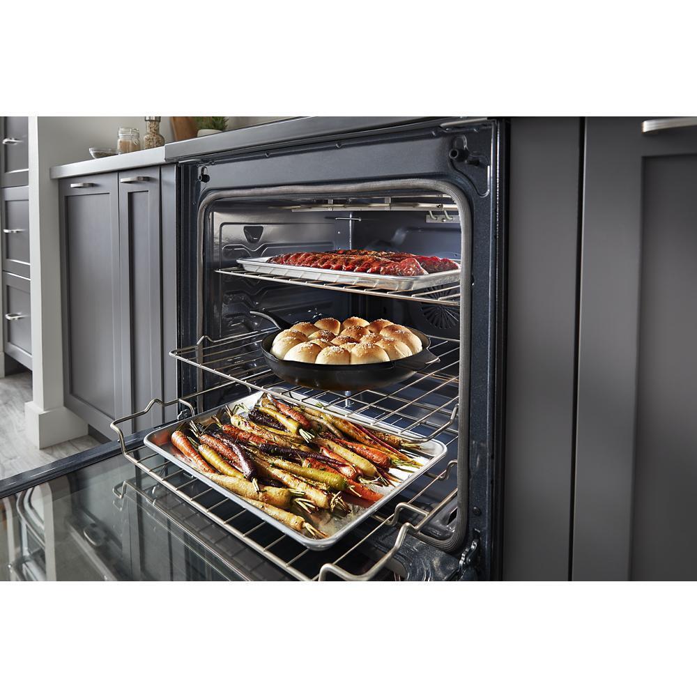 Kitchenaid KFEG504KPS 30-Inch 5 Element Electric Convection Range with PrintShield™ Finish