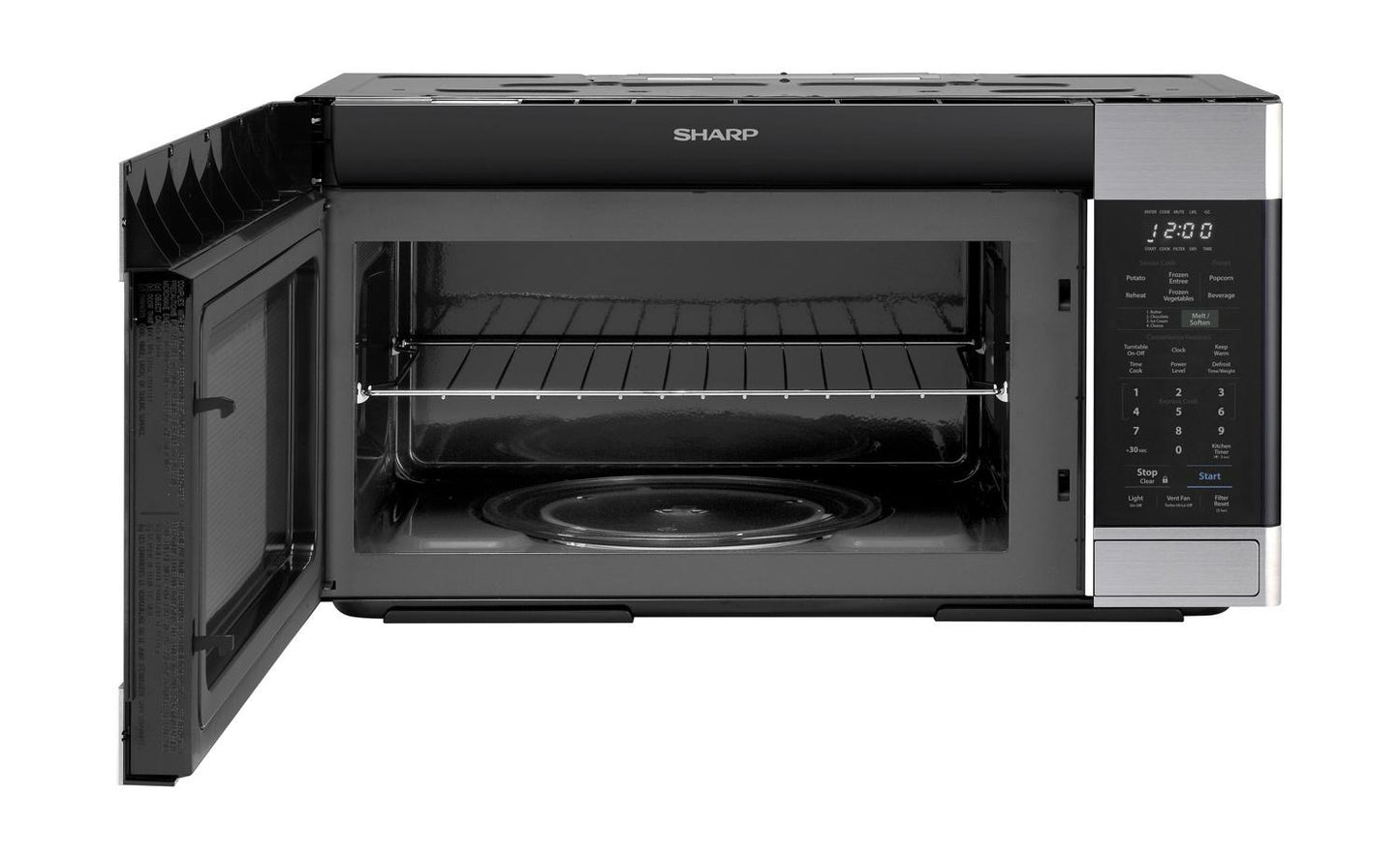 Sharp SMO1854DS 1.8 cu. ft. Stainless Steel 1100W Over-the-Range Microwave Oven