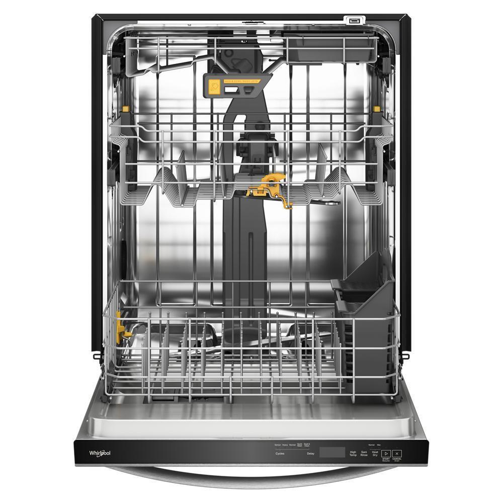 WDTS8024SZ Whirlpool® 24-Inch Top Control Dishwasher with Total Coverage Wash and Auto Open Air Dry in Fingerprint Resistant Stainless Steel
