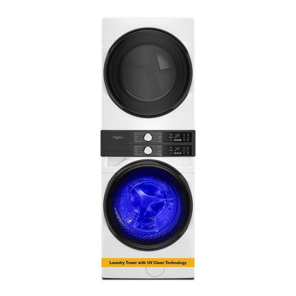Whirlpool WEF5727TW Smart ENERGY STAR® Front Load Laundry Tower with UV Clean Technology & FreshFlowTM Vent System 4.5 cu. ft. Washer & 7.4 cu. ft. Electric Dryer