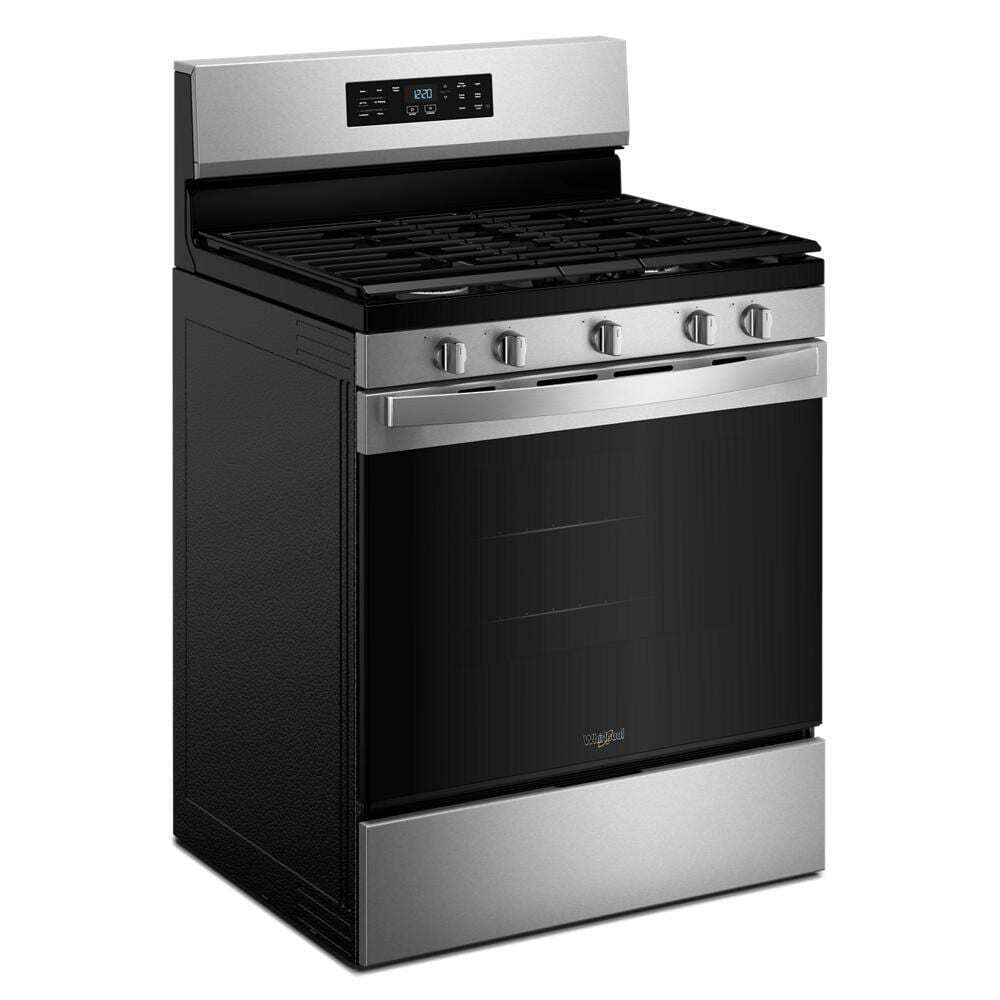 Whirlpool WFGS4530SZ 30-inch Gas Range with Air Cooking Technology and Steam Clean