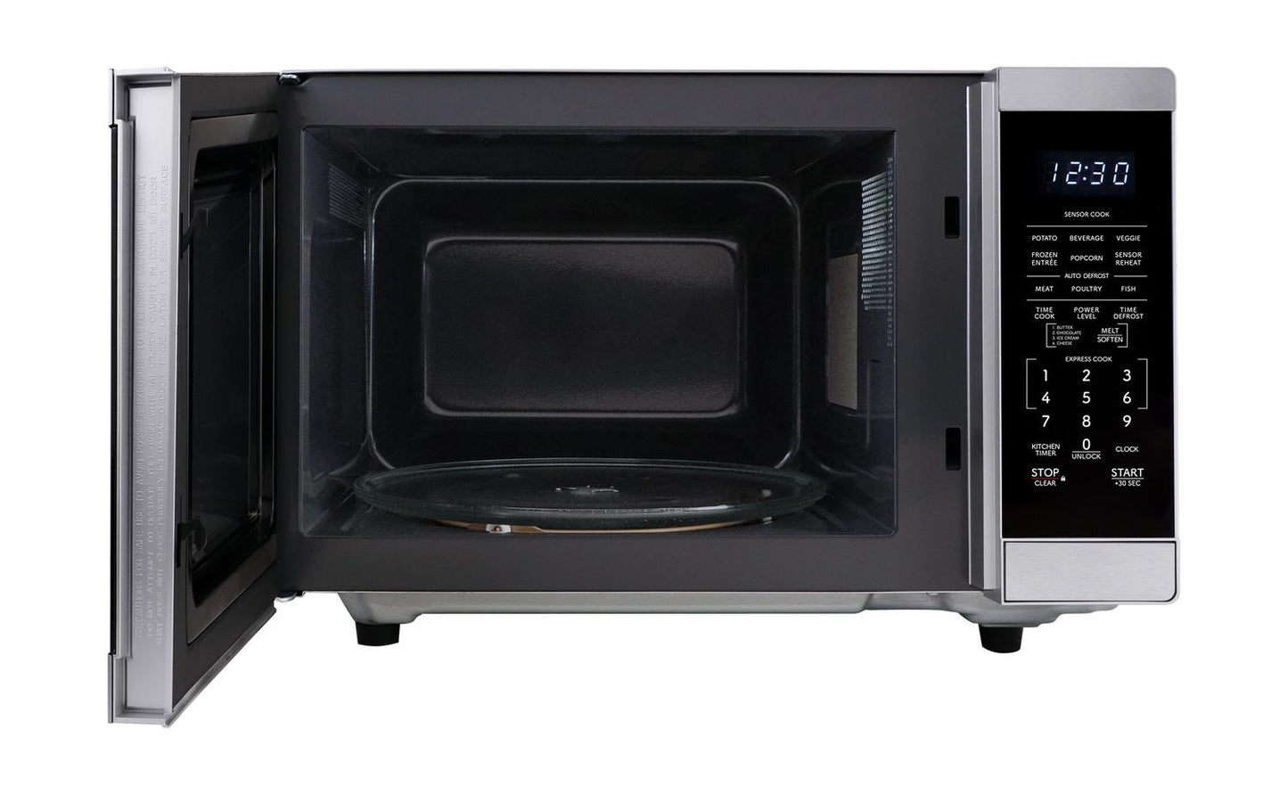 SMC1465KM Sharp 1.4 cu. ft. 1100W Stainless Steel Countertop Microwave Oven with Inverter Technology