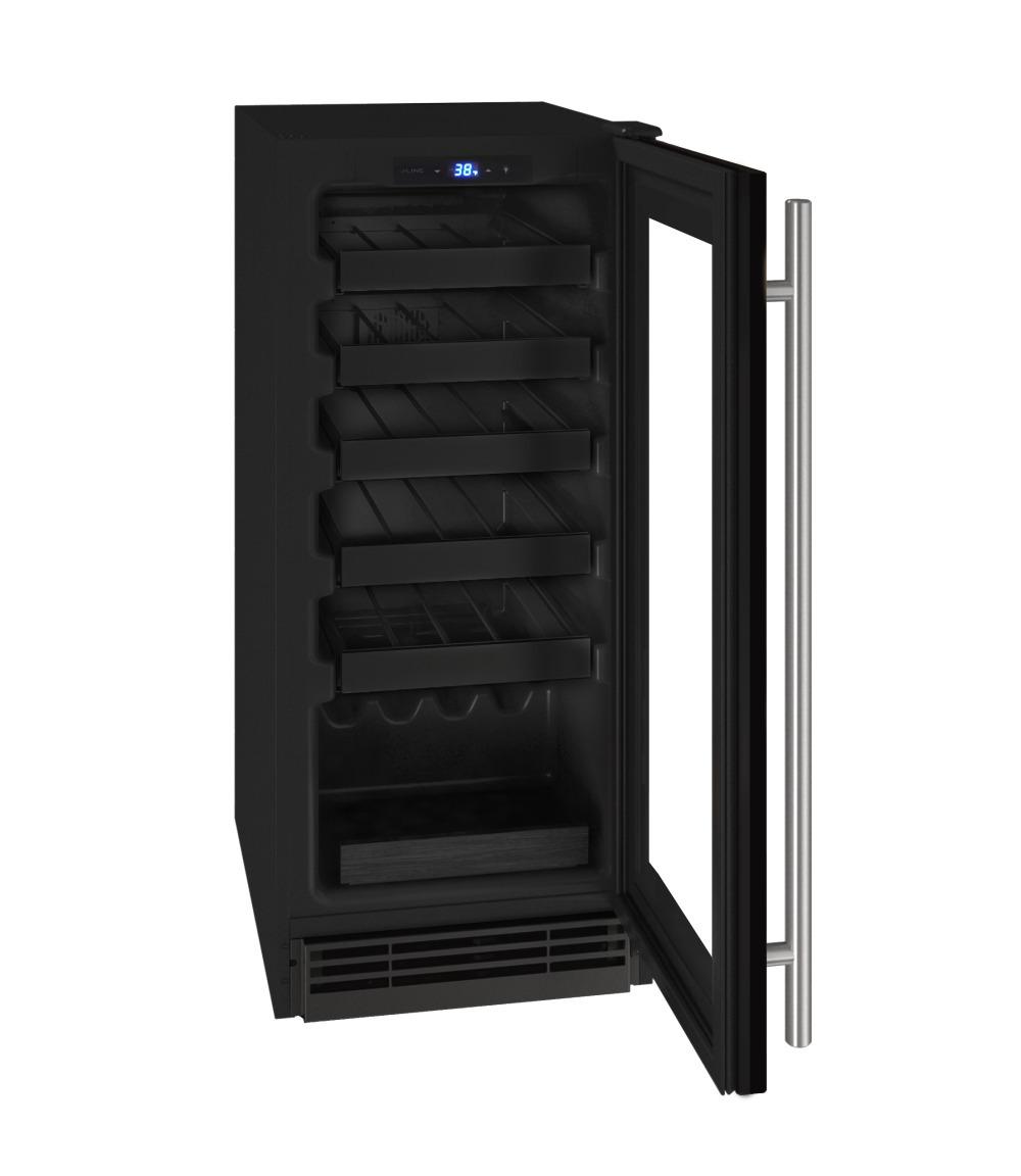 U-Line 15" Wine Refrigerator With Black Frame Finish (115 V/60 Hz Volts /60 Hz Hz)