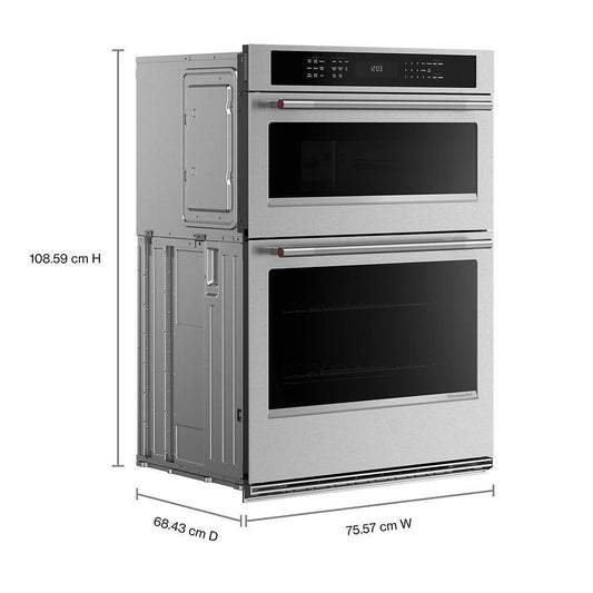 Kitchenaid KOEC530SPS Combo Wall Oven with Air Fry Mode