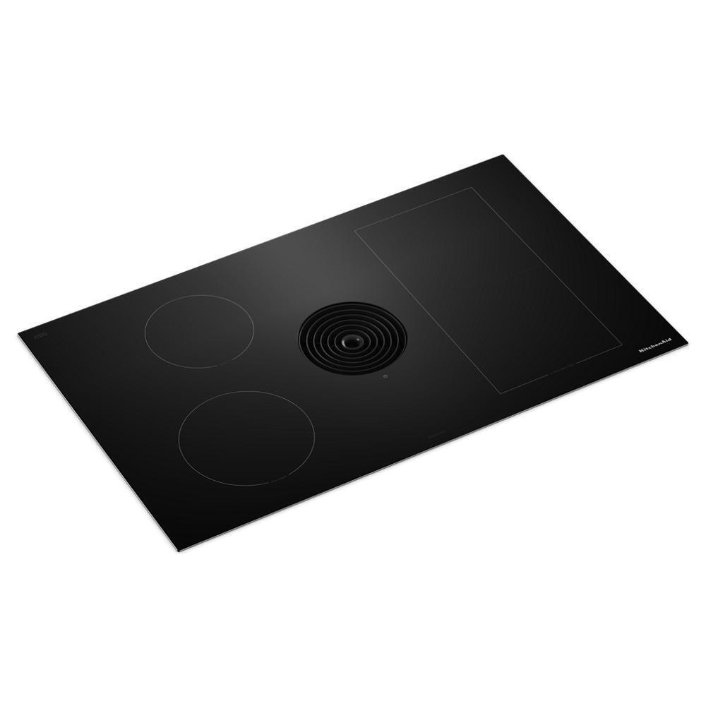 Kitchenaid KCID936SBL 36-inch NextGen Induction Downdraft Cooktop with Bridge XL Even-Heat™ Zone