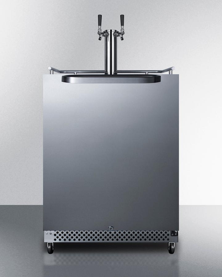 Summit SBC696OSTWIN 24" Wide Built-in Outdoor Kegerator