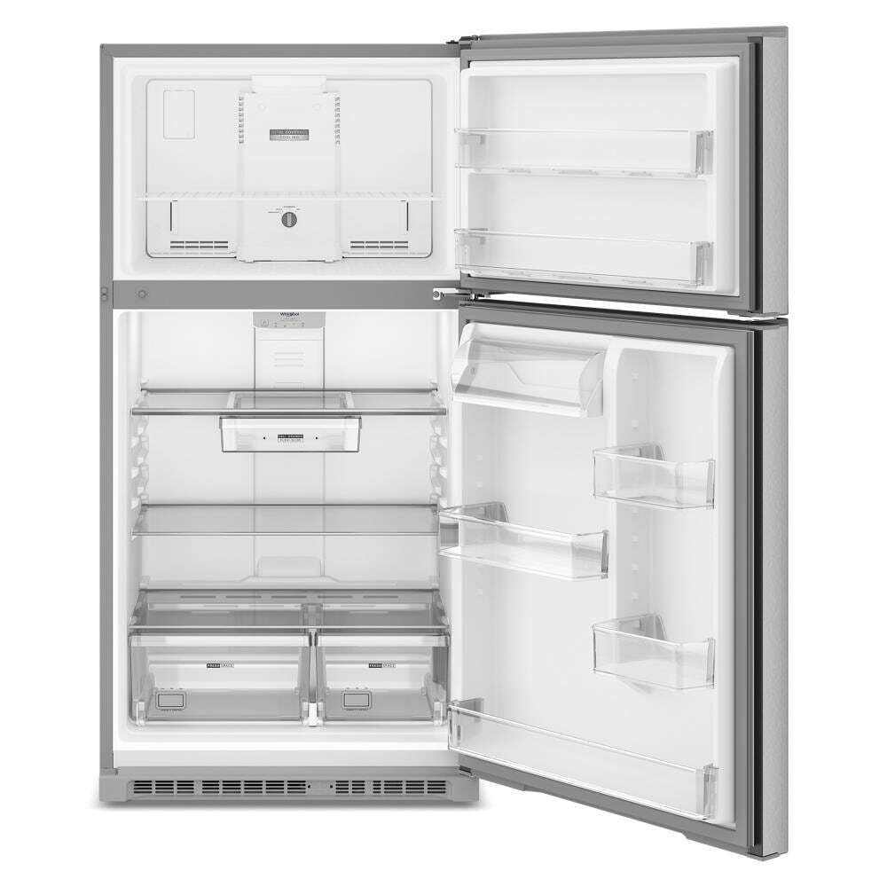 WRTX7421TZ Whirlpool® 32.8-inch Wide Top Freezer Refrigerator with Total Coverage Cooling- 21.3 Cu. Ft.