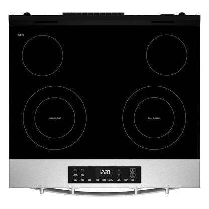 Whirlpool WSES3130SS 30-inch Electric Range with No Preheat and Slow Cook Modes