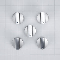 Maytag W10724598 Premium Gas Cooktop Knob Kit (Set of 5) for Various MGC7430 and MGC7536 Models