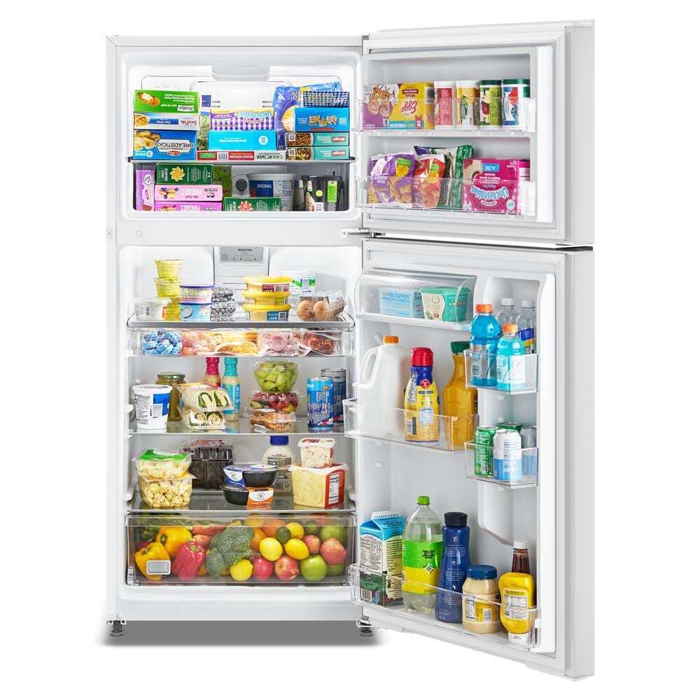 Maytag MRTX5119SW 30-Inch Wide Top-Freezer Refrigerator with Garage Mode-19 Cu. Ft.