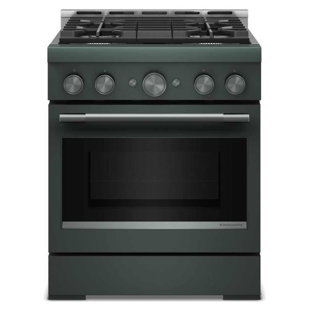 KFGS930SJP KitchenAid® 30-Inch 4 Burner Commercial-Style Gas Range with No Preheat Air Fry Mode