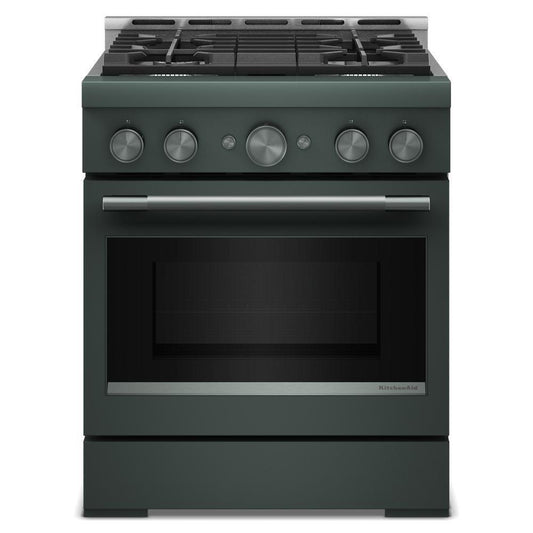 KFGS930SJP KitchenAid® 30-Inch 4 Burner Commercial-Style Gas Range with No Preheat Air Fry Mode