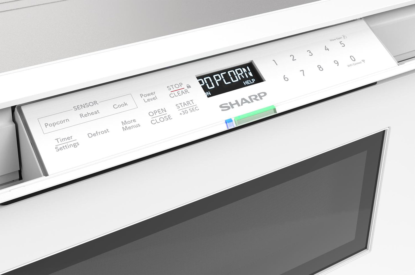 SMD2479MW Sharp 24 in. 1.2 cu. ft. Deco Series Built-In Smart Microwave Drawer™ Oven with Easy Wave Open in White