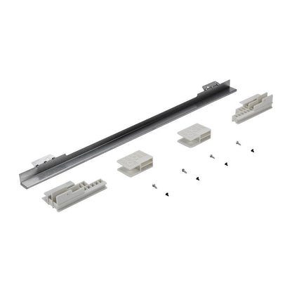 Whirlpool W11173704 30" Combination Wall Range Flush Installation Trim Kit, Black/Stainless Steel, fits WOC75EC0HV