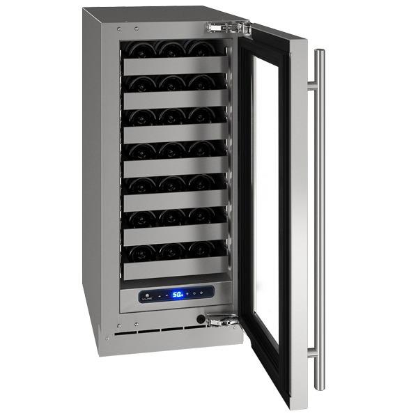 U-Line UHWC515SG51A Hwc515 15" Wine Refrigerator With Stainless Frame Finish and Left-hand Hinge Door Swing and Lock (115 V/60 Hz)