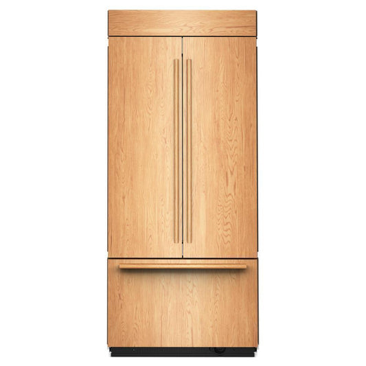 Kitchenaid KBFN536TPA 20.8 Cu. Ft. 36" Built-In Panel-Ready French Door Bottom Mount Refrigerator with Platinum Interior