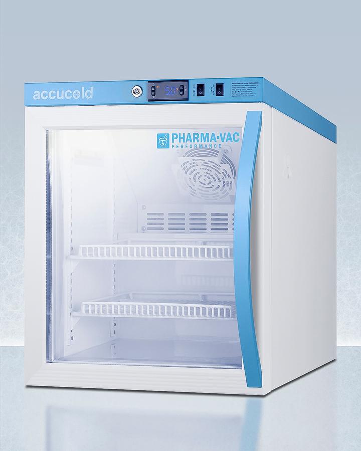 Summit ARG2PV456LHD 2 CU.FT. Compact Vaccine Refrigerator, Certified To Nsf/ansi 456 Vaccine Storage Standard