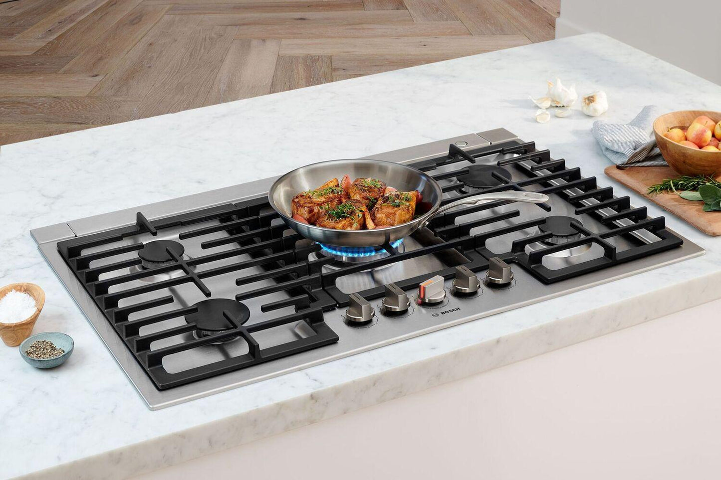 Bosch NGM8659UC 800 Series, Gas hob, 36'', Stainless steel