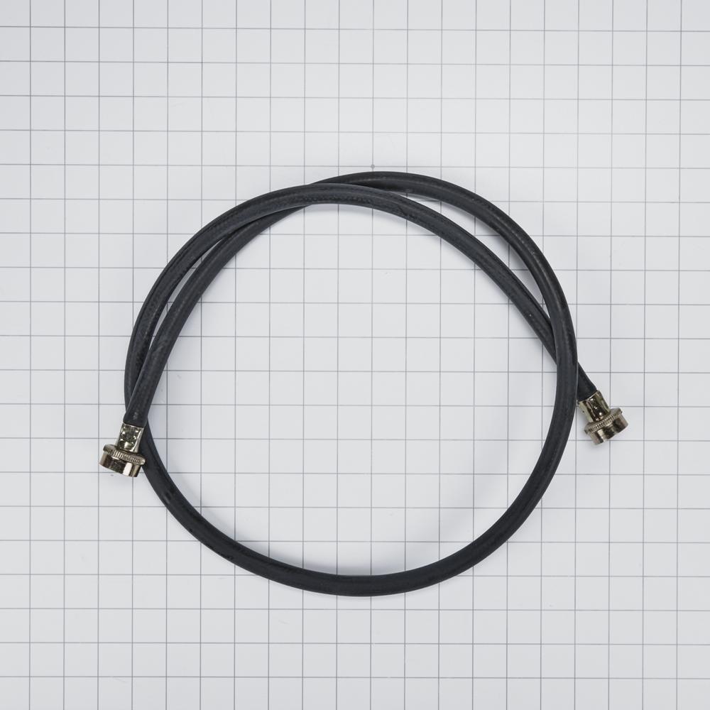 Whirlpool 89503BU 5' Black Rubber Washer Fill Hoses rated 1000 PSI with 2 female connections - 24 Pack