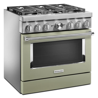 KFDC506JAV KitchenAid® 36'' Smart Commercial-Style Dual Fuel Range with 6 Burners