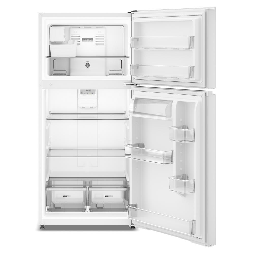 WRTX3219SW Whirlpool® 30-inch Wide Top Freezer Refrigerator with Total Coverage Cooling- 19 Cu. Ft.