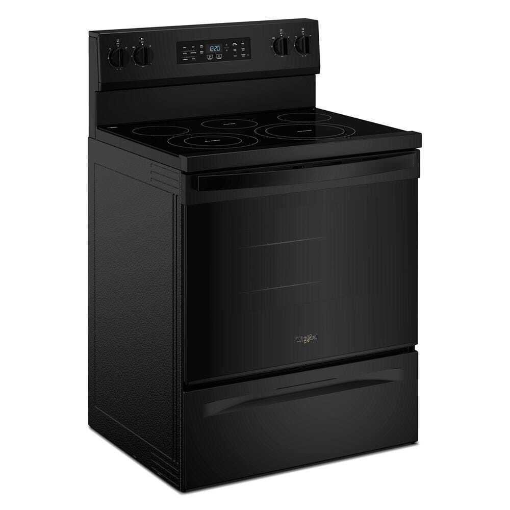 Whirlpool WFES5730SB 30-inch Electric Range with Air Cooking Technology