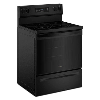 Whirlpool WFES5730SB 30-inch Electric Range with Air Cooking Technology