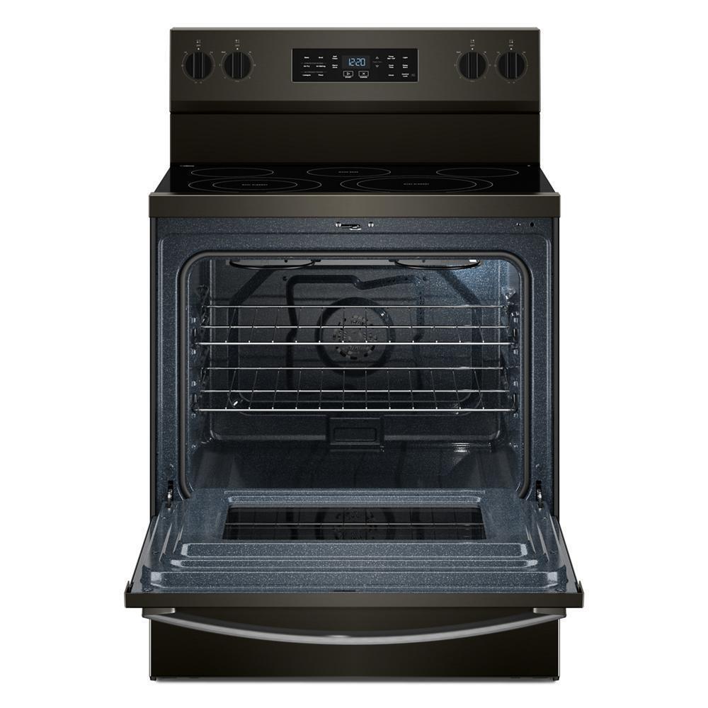 Whirlpool WFES5730SV 30-inch Electric Range with Air Cooking Technology