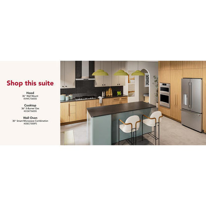 Kitchenaid KRFC536SPS Counter-Depth French Door Refrigerator with Intelligent Auto Fill