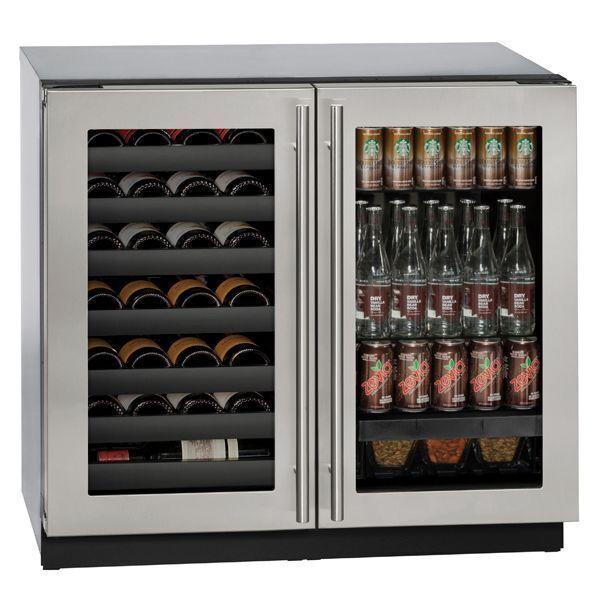 U-Line 36" Beverage Center With Stainless Frame Finish (115 V/60 Hz Volts /60 Hz Hz)