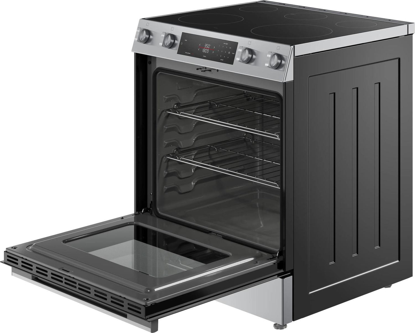Bosch HEF1050MU 100 Series, Freestanding electric cooker, 30'', Stainless steel