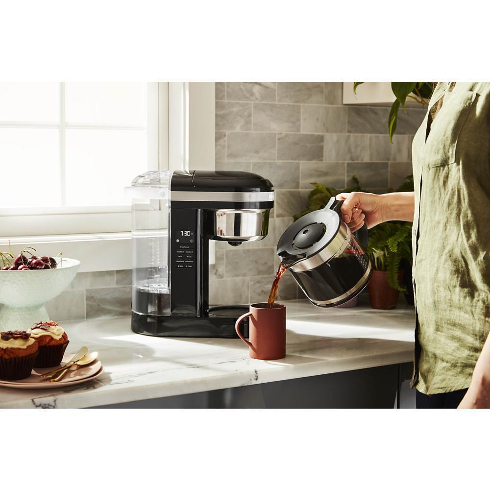 Kitchenaid KCM1209OB 12 Cup Drip Coffee Maker with Spiral Showerhead and Programmable Warming Plate