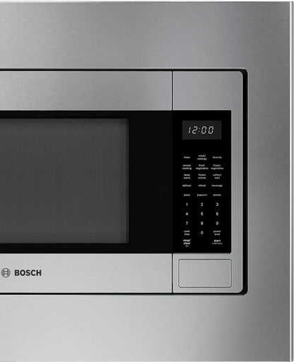 Bosch HMB30155UC 300 Series, Built-In Microwave, 24'', Door Hinge: left, Stainless steel