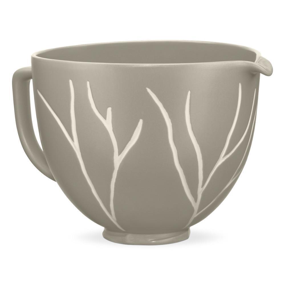 Kitchenaid KSM2CB5BL 5 Quart Bare Leaves Ceramic Bowl
